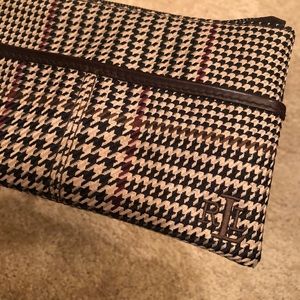 Ralph Lauren Houndstooth Wristlet